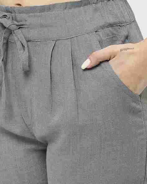 Buy online Self Design Flat Front Cigarette Pants from bottom wear for  Women by Ed for ₹699 at 46% off | 2024 Limeroad.com