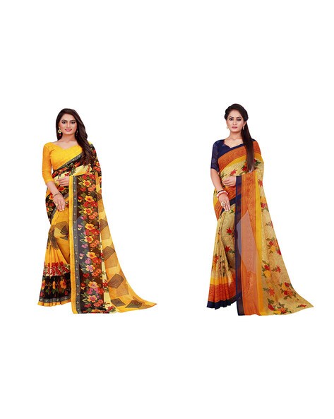 Buy RAJA RANI SAREE Woven, Embellished Kanjivaram Nylon, Jacquard Blue  Sarees Online @ Best Price In India | Flipkart.com