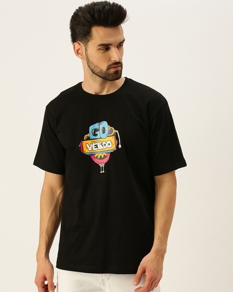 Buy Black Tshirts for Men by VEIRDO Online