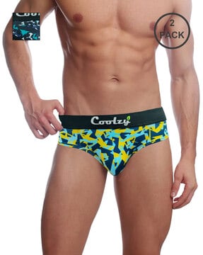 Buy Multicoloured Briefs for Men by COOLZY Online