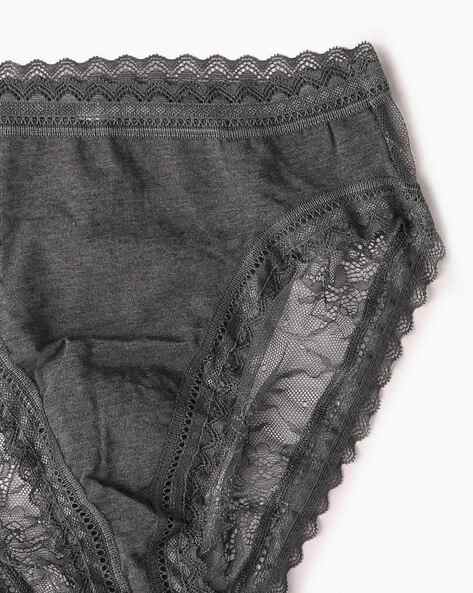 Iris & Lilly Women's Cotton High Leg Knickers, Pack of 10, Black/Dusty  Rose/Grey Heather, 14 : : Fashion