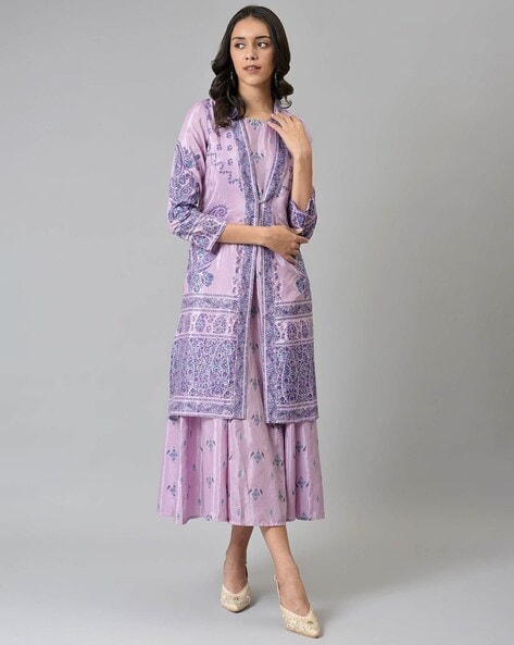 Buy Purple Kurta Suit Sets for Women by W Online