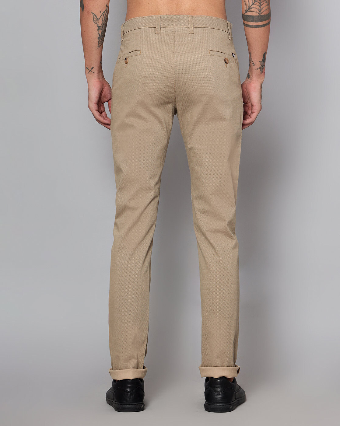 Buy Cantabil Men Beige Solid Formal Trousers Online at Best Prices in India  - JioMart.