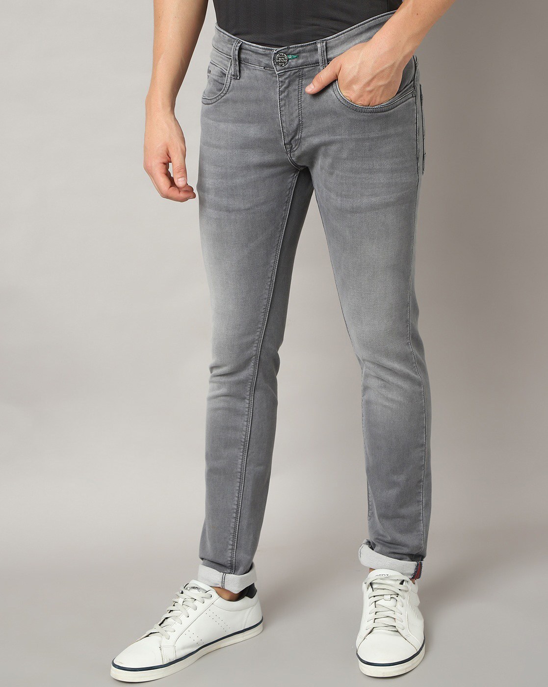 Slim Yonk Fit Grey Jeans - Freed