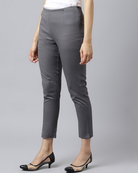 Cotton Grey Ladies Formal Pant at Rs 450/piece in Noida | ID: 17756514530