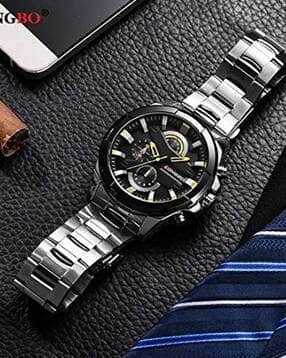 men water-resistant analogue watch-long-80242