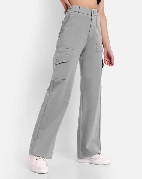 Women's Basic Essential Casual Sporty Tactical Cargo Trousers