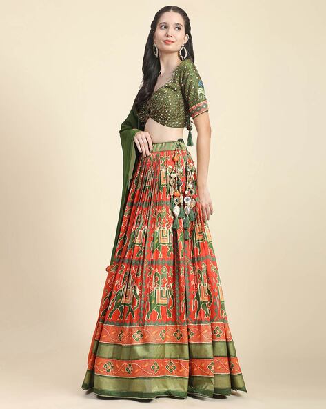 Exquisite Kalamkari Lehenga Choli Set: Traditional Elegance in Chent –  akr94glamour.com