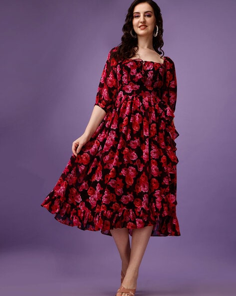 Buy Mustard Dresses for Women by Zima Leto Online | Ajio.com