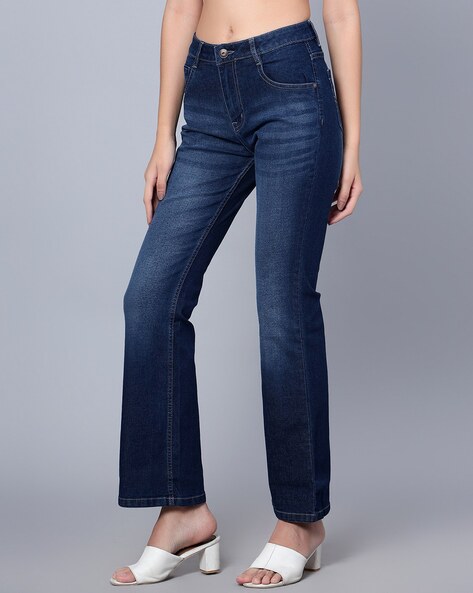 Bootcut Jeans with Insert Pocket
