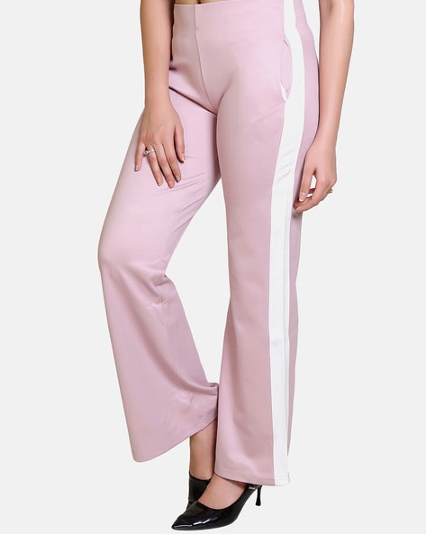 Straight Fit Pants with Contrast Taping