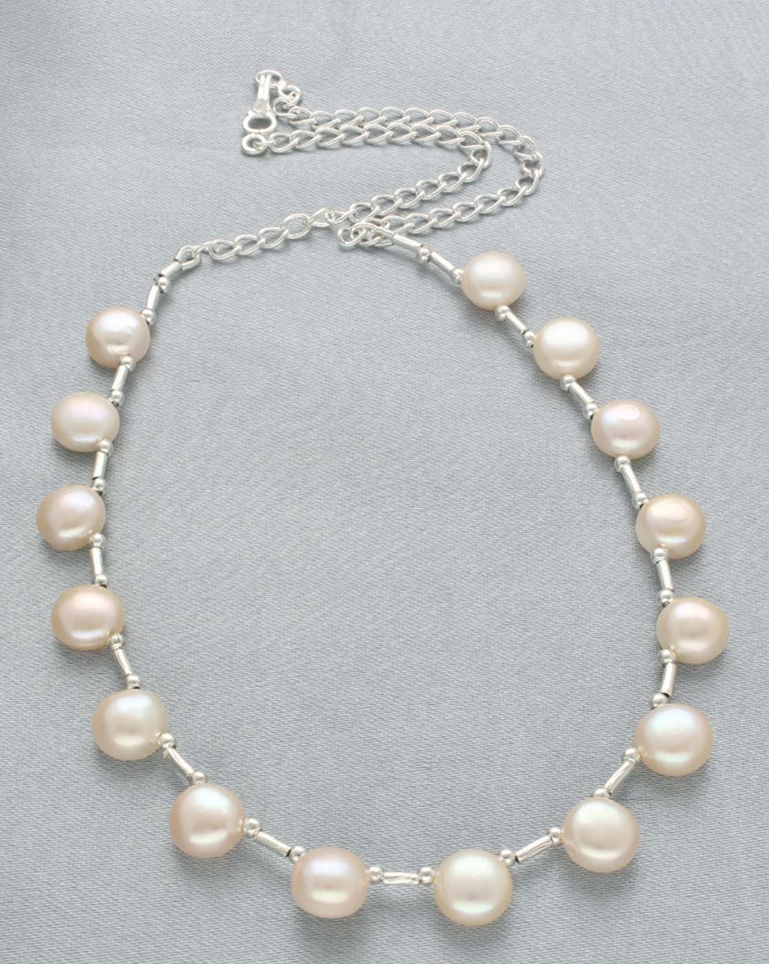 Triple Strand Pink Freshwater Pearl Necklace – Mangatrai Gems & Jewels Pvt  Ltd
