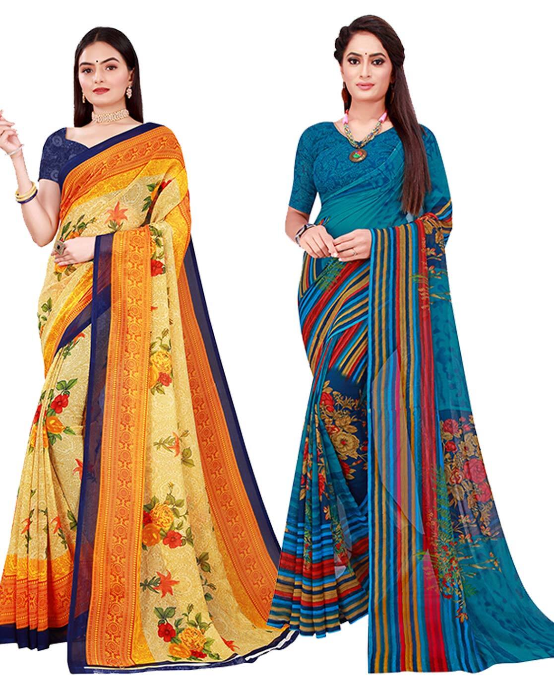 Buy White Sarees for Women by Florence Online | Ajio.com