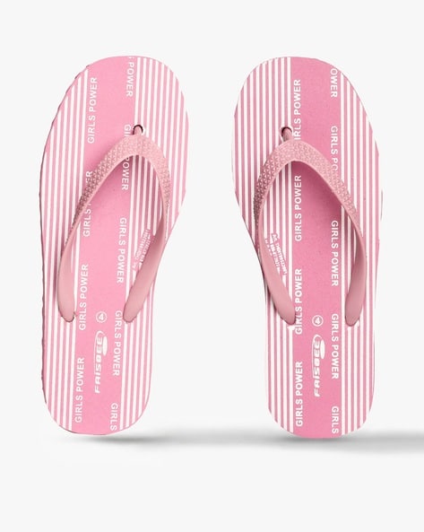 Ladies pink flip flops hot sale