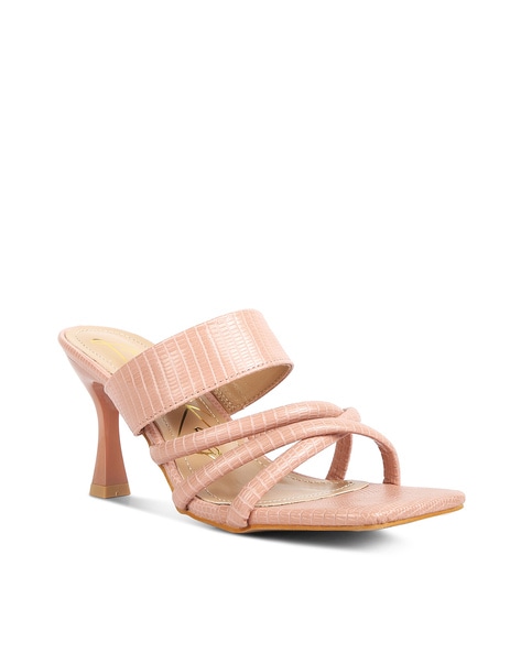 Blush best sale heeled sandals