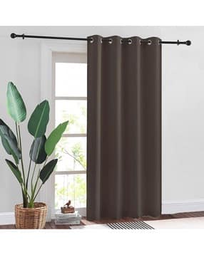 Pack of 2 Blackout Door Curtain with Eyelet Header