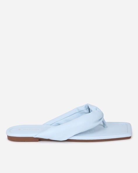 Flat padded leather online sandals zara