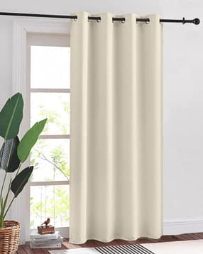 Pack of 2 Blackout Door Curtains with Eyelet Header
