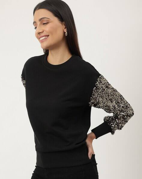 Marks & Spencer Embellished Round-Neck Sweatshirt