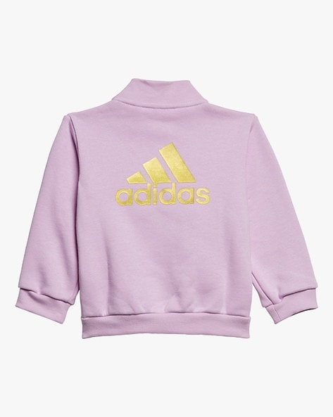 Lilac on sale adidas tracksuit