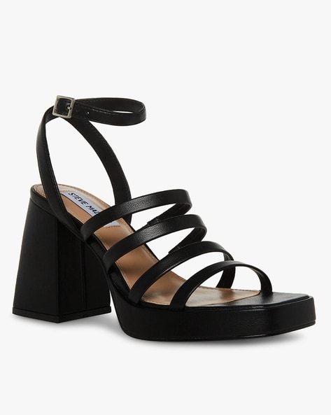 Block-heeled sandals - Black - Ladies | H&M IN