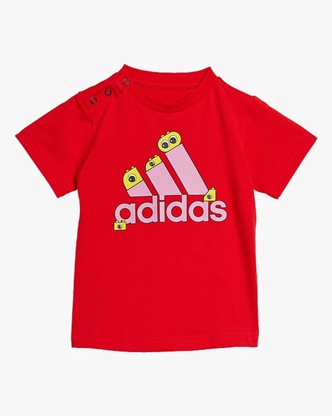 Adidas Kids Printed Crew-Neck T-Shirt