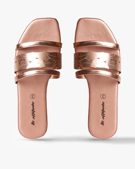 See by Chloe Kaddy Scallop Metallic Flat Sandals - Bergdorf Goodman