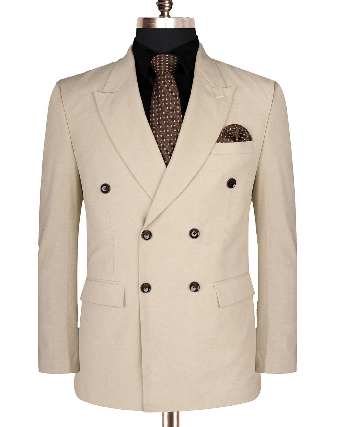 Buy FRENCH CROWN Double-Breasted Blazer with W Online | Ajio.com