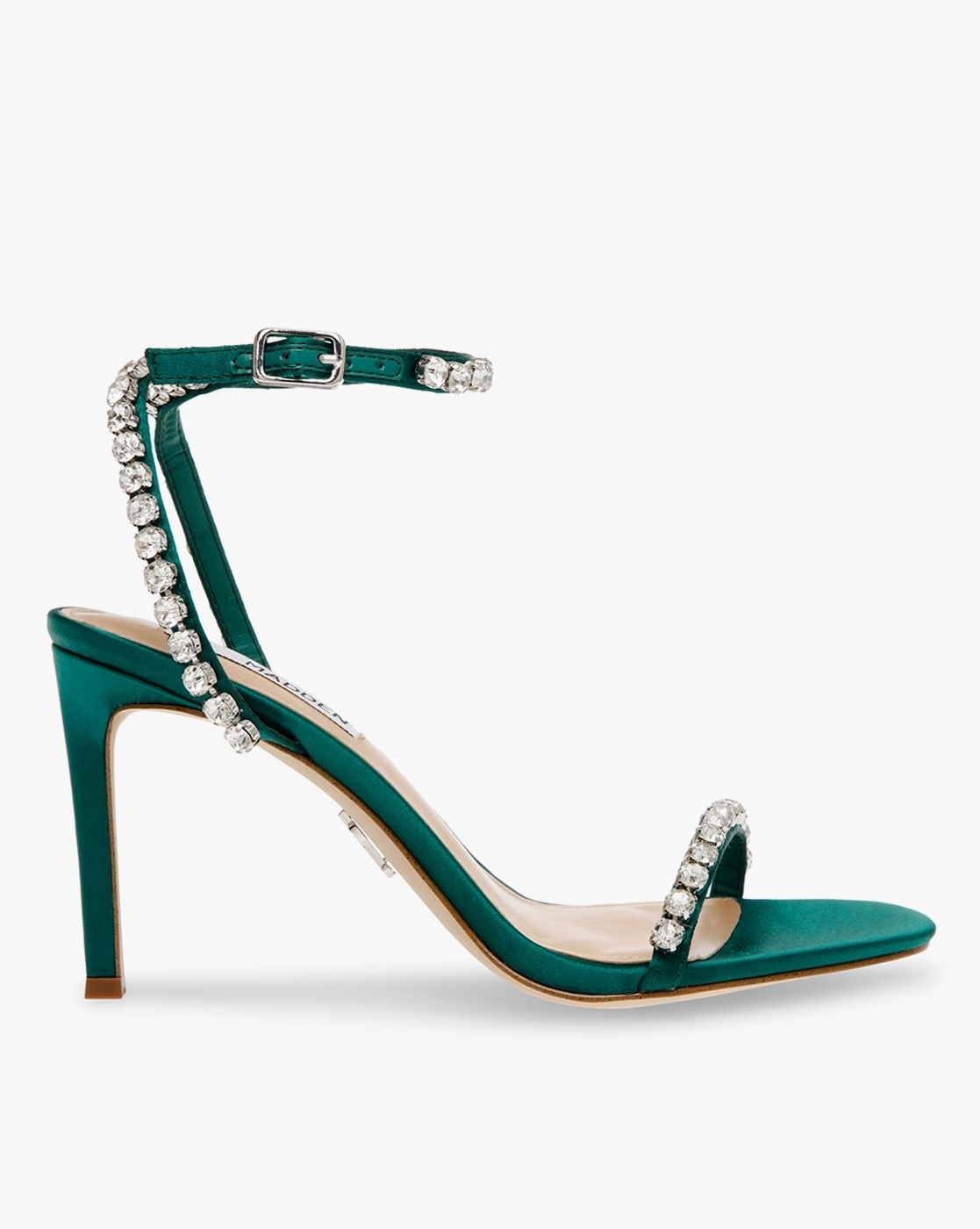 MOOD in GREEN Heeled Sandals – Nakedfeet Shoes