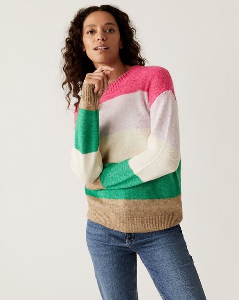 Buy Multicoloured Sweaters & Cardigans for Men by Marks & Spencer Online