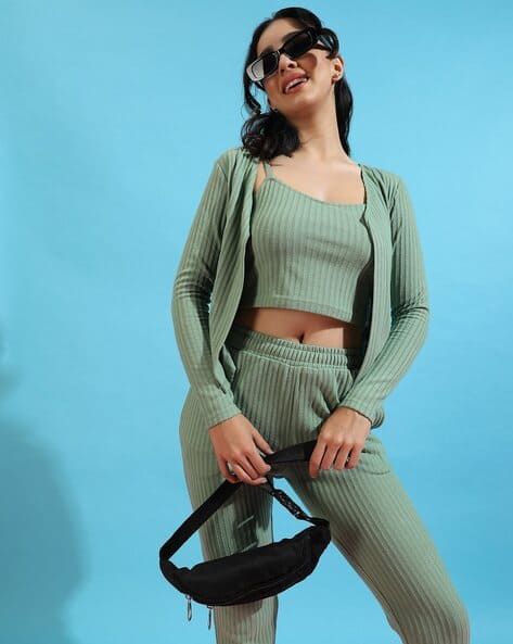 Buy Green Suit Sets for Women by Campus Sutra Online