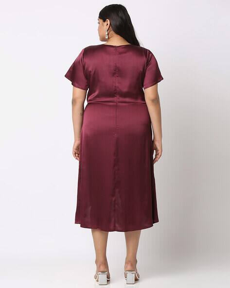 Embellished Sheath Dress with Zip Closure