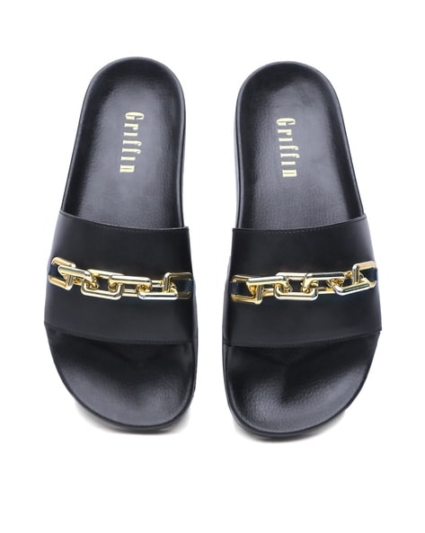 Buy Black Flip Flop Slippers for Men by Griffin Online Ajio