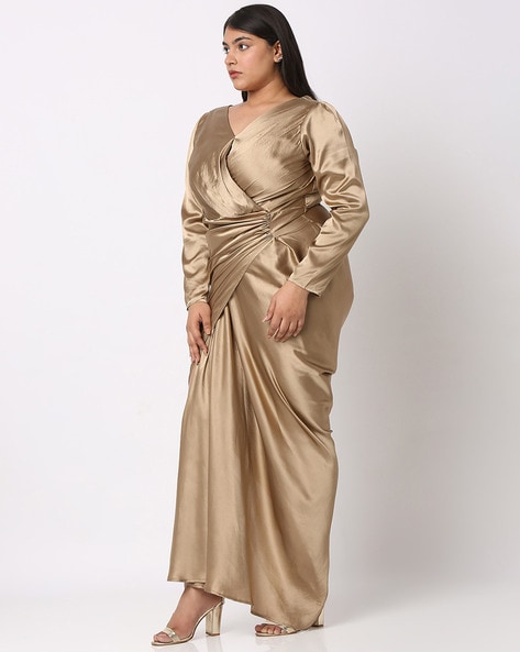 Buy H&M Satin Wrap Dress - Dresses for Women 24357530 | Myntra