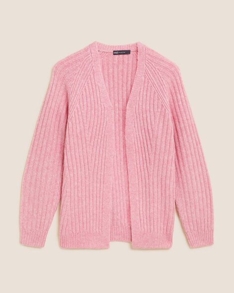 St. John outlet Sport Pink Knit Long Cardigan Sweater Womens Size Medium