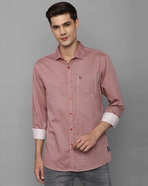 allen solly pink shirt