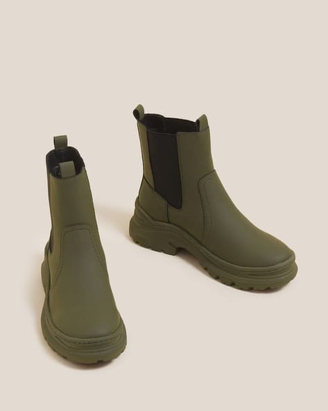 Buy Khaki Boots for Women by Marks Spencer Online