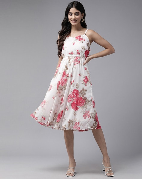 Buy Off White Dresses for Women by Fig Online | Ajio.com