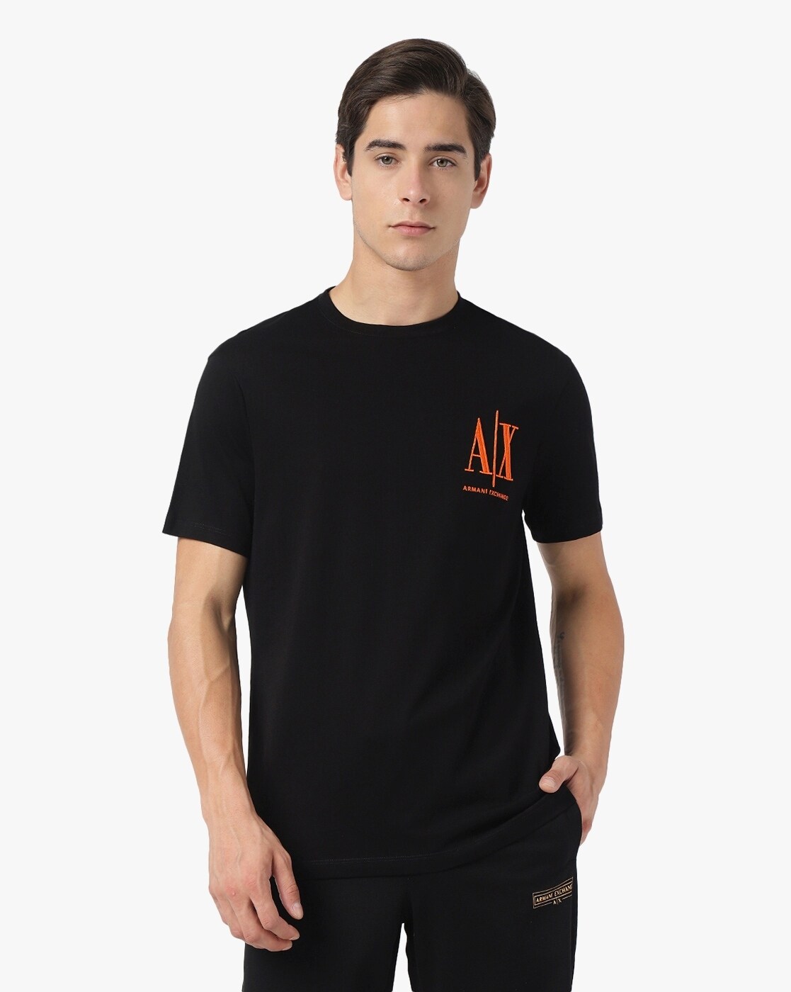 Armani exchange hotsell logo t shirt