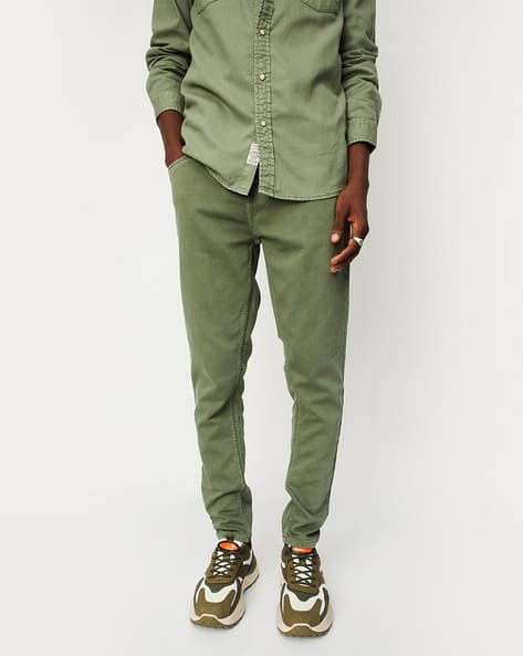 Men Slim Fit Mid-Rise Clean Jeans