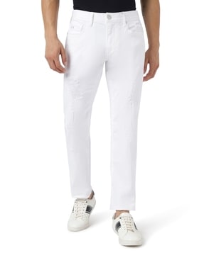 Buy White Track Pants for Men by EA7 Emporio Armani Online  Ajiocom