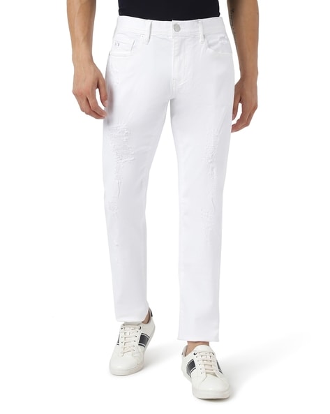 Armani exchange on sale white jeans