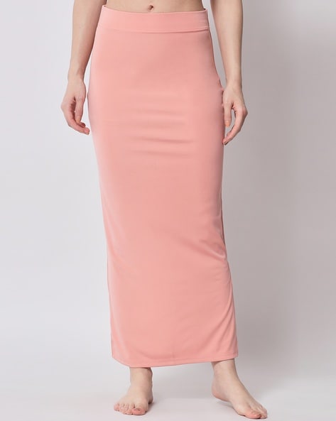 Selvia Pink Side Slit Saree Shapewear - Absolutely Desi