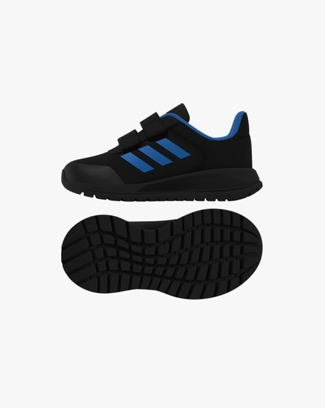 black tensaur velcro trainers junior