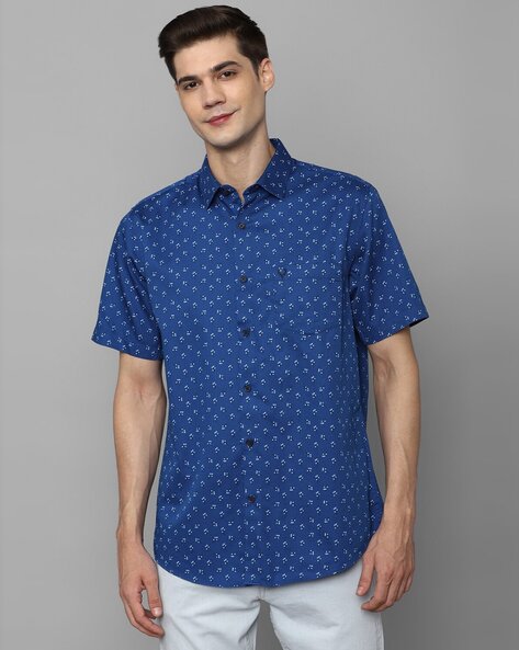 Buy Blue Shirts for Men by ALLEN SOLLY Online