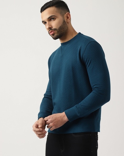 Ribbed Crew-Neck Pullover