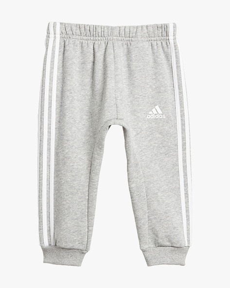 Boys grey best sale adidas joggers