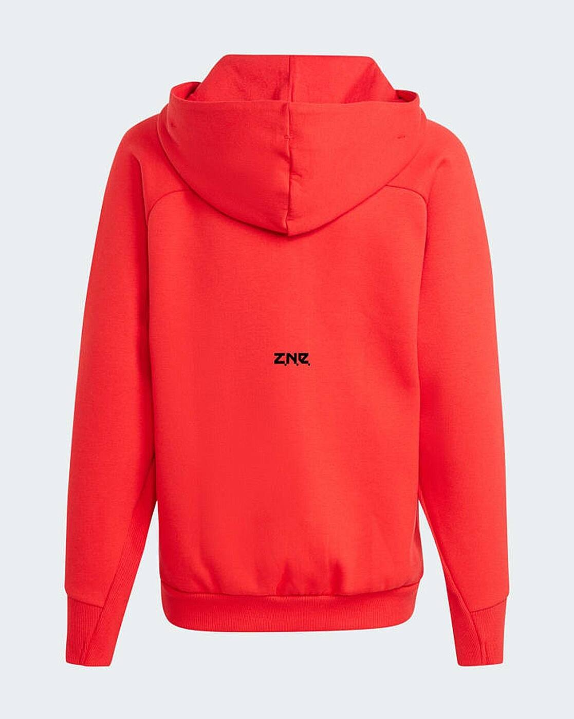 Buy Adidas Kids J Z.N.E.FZ Zip-Front Hooded Jacket | Orange Color