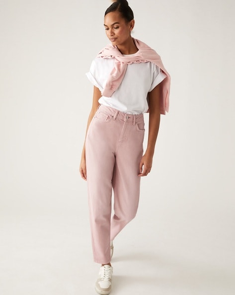 Buy Pink Jeans & Jeggings for Women by Marks & Spencer Online