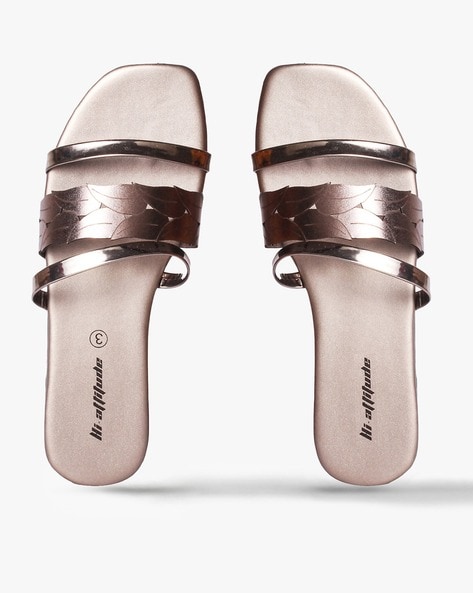 Buy Champ Gold Heeled Sandals for Women by HI-ATTITUDE Online | Ajio.com